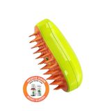 GOBYPET Buharlı Kedi & Köpek Yıkama Fırçası Tarağı Yumuşak Silikon Fırça, 10 ml Hediye Nane Yağı