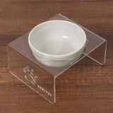 GOBYPET Mama Kabı, Pleksi Kedi Mama ve Su Kabı ile Paspası, Seramik Mama ve Su Kabı, Pleksi Kedi, Köpek Mama kabı, Pet Feeder (Metal Kase)