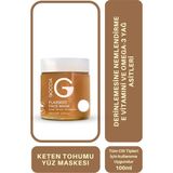 Goccia Aydınlatıcı | Cam Cilt Etkisi | Keten Tohumu Jel Yüz Maskesi | Flaxseed Face Mask 100ML