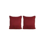 GOCCIA HOME 2'li Kadife Dokulu Fitilli Kırlent Kılıfı Bordo