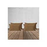 Goccia Home 4'lü Kadife Dokulu Kırlent Kılıfı Camel Ceviz