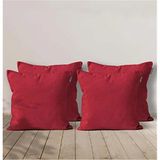 Goccia Home 4'lü Kırlent Kılıfı Dekoratif Bohem Soft Koltuk Sırt Hediyelik Punch Yapılabilir Kırmızı - 45 x 45 cm - Çok Renkli