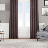 Goccia Kadife Dokulu Fon Perde Pilesiz Tek Kanat Acı Kahve