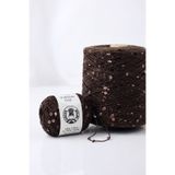 göçer 100Gr Çanta İpi / Örgü İpi %100 pamuk viskon renk Acı Kahve 3mm+6mm karamel İri pullu yumaklar 50gr X 2 =100gr