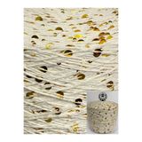 göçer Çanta İpi / Örgü İpi %100 Pamuk 3mm 6mm Ten Rengi Gold Iri Pullu Örgü Ipi Görsel Net 200gr