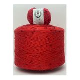 göçer Çanta İpi / Örgü İpi %100 pamuk kırmızı 3+6 kırmızı İri pullu yumaklar 50gr X 2 =100gr