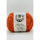 göçer Çanta İpi / Örgü İpi %100 pamuk renk Turuncu3+6 kiremit İri pullu yumaklar 50gr X 2 =100gr