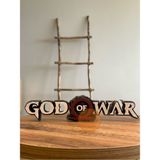 God Of War Kratos Playstation Gamer Oyuncu Logo 20 cm Masa Süsü Dekoratif Ürün