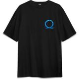 God Of War Ragnarok Oyun Gamer Sırt Ön Baskılı Oversize Tişört Unisex T-Shirt - Siyah - XL