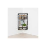 godekor Banyo ve Mutfak KÖŞE Rafı 2 Gözlü YENİ ölçü 48X20x18cm Siyah