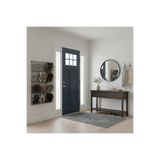 godekor İskandinav YENİ Metal 4 Gözlü Kompakt Akkabılık/Terliklik/Kitaplık/Dergilik/Gazetelik 120X63 Siyah
