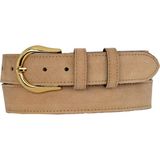 GoDeri %100 Hakiki Deri, Gold Tokalı 4 cm Açık Sarı Süet Kadın Kemeri; Kot, Spor Kemer=süet.70.sarı - 115 cm - Sarı Kahve