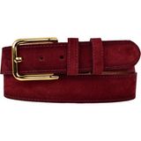 GoDeri %100 Hakiki Deri, Gold Tokalı 4 cm Bordo Süet Kadın Kemeri; Kot, Spor Kemer=süet.76.bordo - 100 cm - 00 Bordo