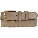 GoDeri %100 Hakiki Deri, Gold Tokalı 4 cm Süet Açık Sütlü Kahve Kadın Kemeri; Kot, Spor Kemer=süet.76.süt.k - 95 cm - Açık Kahverengi