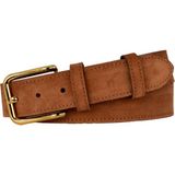 GoDeri %100 Hakiki Deri, Gold Tokalı 4 cm Tarçın Süet Kadın Kemeri; Kot, Spor Kemer=süet.76.tarçın - 105 cm