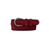 GoDeri %100 Hakiki Deri, Nikel tokalı 4 Cm Bordo Süet Kadın Kemeri; Kot, Spor Kemer=süet.70.BordoSÜ