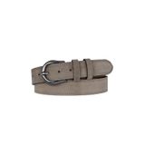 GoDeri %100 Hakiki Deri, Nikel tokalı 4 Cm Gri Süet Kadın Kemeri; Kot, Spor Kemer=süet.70.GRİ