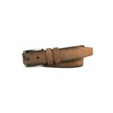 GoDeri %100 Hakiki Kaliteli Süet Deri 3.5 Cm Vizon Rengi Klasik, Kumaş Pantolon Kemeri