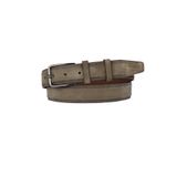 GoDeri %100 Hakiki Taş Rengi Süet Deri Kemer 3.5 Cm; Klasik, Kumaş Kanvas Pantolon Kemeri