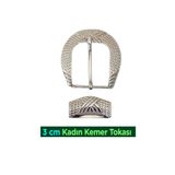 Goderi 3 Cm Kadın Kemer Tokası=Toka-Kdn-3Cm 30 Mm