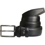 GoDeri Deri Kenarları Dikişli Siyah Klasik Kumaş Pantolon Kemeri 3,5 cm - 110 cm - Renkli