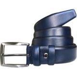 GoDeri Deri Lacivert Klasik Kumaş Pantolon Kemeri 3,5 cm - 130 cm