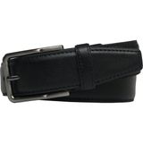GoDeri Dikişli Siyah Klasik Kumaş Pantolon Kemeri 3.5 cm - 110 cm