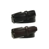 Goderi Hakiki Deri 2'Li Set Klasik Kumaş Pantolon Kemeri 3.5 Cm Siyah, Kahverengi, 2Li.31, 86, 115 Cm