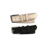 Goderi Hakiki Deri 2'Li Set Süet Krem, Siyah Kemer 4Cm, Tyc00203896709, 125 Cm