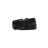 GoDeri Hakiki Deri Siyah Klasik Kumaş Pantolon Kemeri 3.5 Cm DK-2929