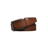 Goderi Hakiki Deri Taba Tekkat Kumaş Pantolon Kemeri 3.5 Cm, Dk, 8080, 120 Cm