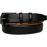 GoDeri Hakiki Kaliteli Deri, Siyah Klasik, Kumaş Pantolon Kemeri 3.5 cm - 110 cm