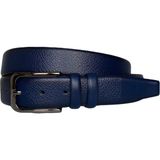 GoDeri Kaliteli Deri Lacivert Klasik Kumaş Pantolon Kemeri 3.5 cm - 120 cm - 021-Lacivert