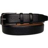 GoDeri Kaliteli Deri Siyah Klasik Kumaş Pantolon Kemeri 3.5 cm - 135 cm