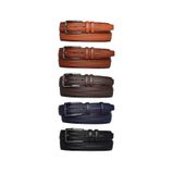 Goderi%100 Hakiki Deri, 5'Limükemmel Set, Örgü Baskılı Kumaş Pantolon Kemeri 3.5 Cm_Örgü.Bas 105 Cm