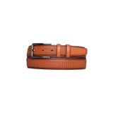 Goderi%100 Hakiki Deri Açık Taba Dikişli Klasik, Kumaş Pantolon Kemeri 3.5 Cm_Dikisli.Noktalı 135 Cm