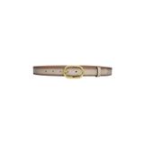 Goderi%100 Hakiki Deri, Gold Oval Tokalı 3 Cm Vizon Kadın Kemeri; Elbise, Pantolon Kemeri, 3Cm, Kdn, 32, 100 Cm