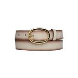 Goderi%100 Hakiki Deri, Gold Oval Tokalı 3 Cm Vizon Kadın Kemeri; Elbise, Pantolon Kemeri, 3Cm, Kdn, 36, 100 Cm