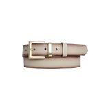 GoDeri%100 Hakiki Deri Gold Takım Tokalı 3 Cm Vizon Kadın Kemeri Elbise, Pantolon Kemeri, 3C-Kdn-47, 100 Cm