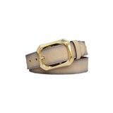Goderi%100 Hakiki Deri, Gold Tokalı 4 Cm Süet Krem Kadın Kemeri; Kot, Spor Kemer, An, Byn, 08, 100 Cm