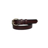 Goderi%100 Hakiki Deri Gold Tokalı Bordo Ince Kadın Kemeri, 3Cm, 3Cm, Kdn, 02, 100 Cm