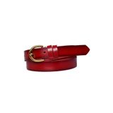 Goderi%100 Hakiki Deri Gold Tokalı Kırmızı Ince Kadın Kemeri, 3Cm, 3Cm, Kdn, 02, 90 Cm