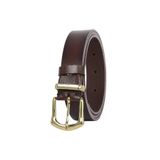 Goderi%100 Hakiki Deri Gold Tokalı, Metal Köprülü Koyu Kahverengi Kadın Kemeri, 3 Cm, 3Lü, 3Cm, Kd, 42, Gold.Tk, 125 Cm