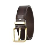 Goderi%100 Hakiki Deri Gold Tokalı, Metal Köprülü Koyu Kahverengi Kadın Kot Kemeri, 4 Cm, 2Li, Met.Köprü, 76, 100 Cm