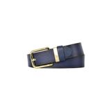 Goderi%100 Hakiki Deri Gold Tokalı, Metal Köprülü Lacivert Kadın Kot Kemeri, 4 Cm, 2Li, Met.Köprü., Byn, 76, 95 Cm