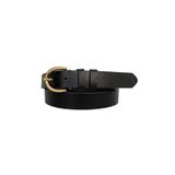 Goderi%100 Hakiki Deri Gold Tokalı Siyah Ince Kadın Kemeri, 3Cm, 3Cm, Kdn, 02, 115 Cm