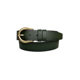 Goderi%100 Hakiki Deri, Gold Tokalı Yeşil Kadın Kot Kemeri 4 Cm, An, Byn, 70, 95 Cm