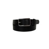 Goderi%100 Hakiki Deri Gümüş Dikdörtgen Tokalı Siyah Ince Kadın Kemeri, 3Cm, 3Cm, Kdn, 04, 95 Cm
