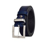 GoDeri%100 Hakiki Deri Gümüş Takım Tokalı 3 Cm Lacivert Kadın Kemeri Elbise, Pantolon Kemeri, 3C-Kdn-48, 100 Cm