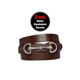 Goderi%100 Hakiki Deri, Gümüş Tokalı Ince 2 Cm Koyu Kahverengi Kadın Kemeri; Elbise, Pantolon Kemerid&D 100 cm